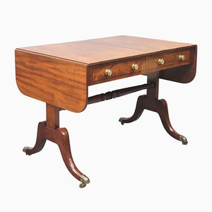 Regency Period Figured Mahogany Sofa Table, 1815
