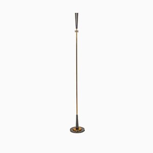 Quasar Floor Lamp in Gilt and Iridescent Metal, 20th Century, from Maison Charles
