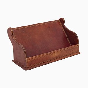 Letter Holder in Leather, 20th Century