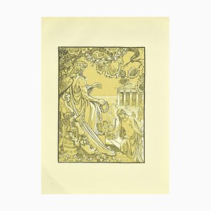 Ferdinand Bac, The Coronation, Original Lithographie von F. Bac, 1922