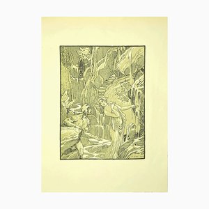 Lithographie Ferdinand Bac , The Revelation , Originale par F. Bac , 1922