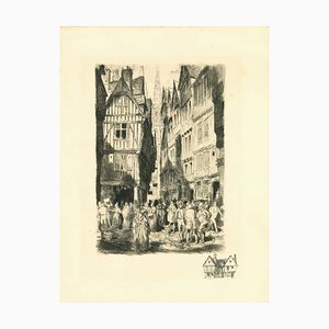 Inconnu , Anvers , Gravure Originale , Début du 20ème Siècle