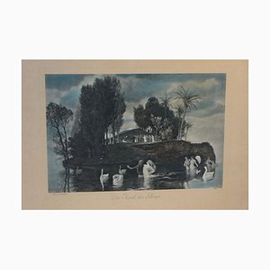 Arnold Böcklin, La isla de la vida, Grabado