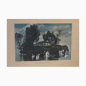 Arnold Böcklin, The Island of Life, Engraving