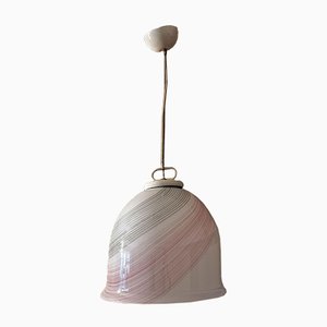Lámpara colgante de cristal de Murano, Italia, años 70
