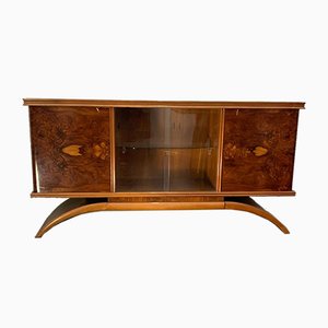 Art Deco Maple Veneer Sideboard with Showcase, 1930s