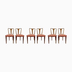 Cherry Wood Dining Chairs from Guglielmo, 1939, Set of 6