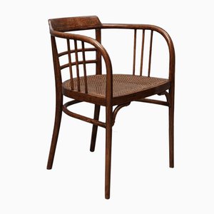 Austrian Art Nouveau Curved Beechwood Chair from Thonet, 1910s