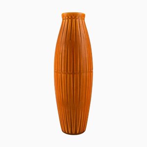 Vase aus glasierter Keramik mit Geriffelter Tischplatte von Bo Fajans, 1960er