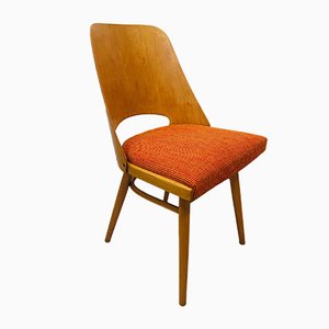 Modell 514 Stuhl in Orange von Lubomir Hofmann für TON, 1960er