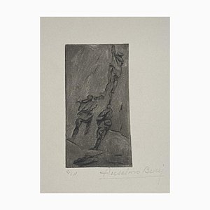 Anselmo Bucci, Militaire, Gravure à l'Eau-Forte, 1917