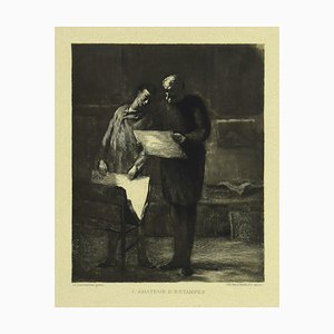 Honoré Daumier, Prints Lover, Grabado sobre papel, siglo XIX