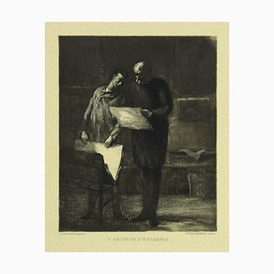 Honoré Daumier, Prints Lover, Radierung auf Papier, 19. Jh