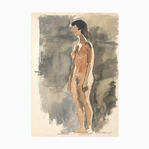 Raymond Cazanove, Figure, Watercolor, 1922