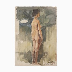 Raymond Cazanove, Figure, Watercolor, 1922