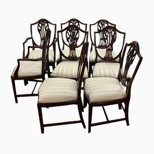 Mahogany Dining Chairs, 1960s, Set of 8