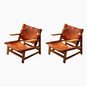 Danish Model 2225 Armchairs by Børge Mogensen for Fredericia, 1967, Set of 2