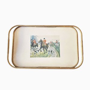 Tray with Hunting Scene, 1950s