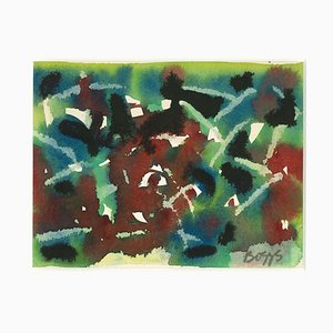 Charles Boggs, Abstract, Aquarelle, 1970s