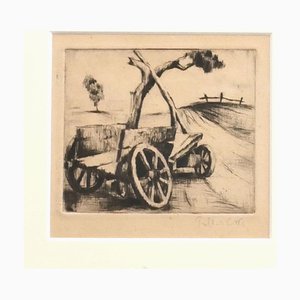 Wagon, Radierung, 1940er