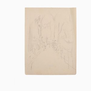 Manfredo Borsi, Parkland, Drawing, 20th Century