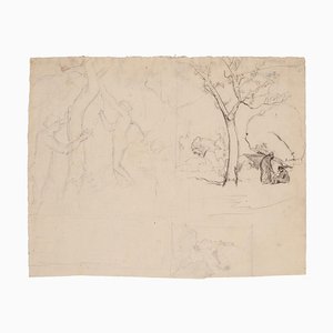 Marcel Mangin, Landscape, Pencil, Early 20th Century