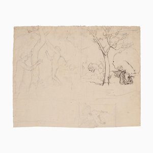 Margin Mangin, Landscape, Pencil, Early 20th Century