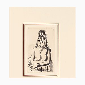Maurice Barraud, Oriental Nude, Lithograph, 1929