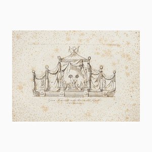 Nicola Carnevali, Project for the Throne, Etching, siglo XIX