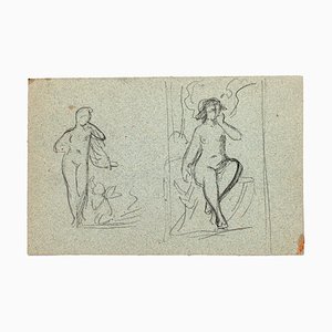 Figures, Pencil, Early 20th Century