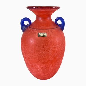 Murano Glass Vase from Franco Moretti, 1980s