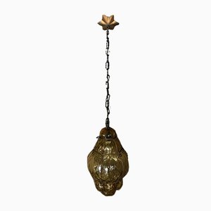 Lámpara de techo Mid-Century de cristal de Murano
