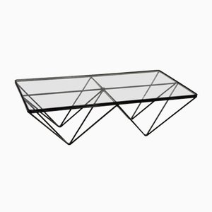 Alanda Steel and Glass Coffee Table by Paolo Piva for B&B Italia / C&B Italia, 1990s