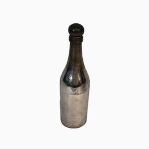Coctelera para champán de metal plateado y latón, años 30