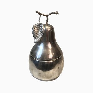 Silver Plated Pear Ice Bucket, France, 1970s