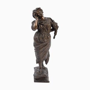 Escultura Soprano de bronce de G. Porente