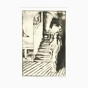 Ascher, Tough-days, Radierung, Mitte des 20. Jahrhunderts