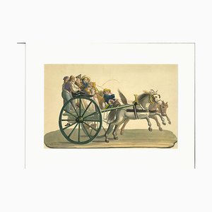 Wagon, Gouache, 19th Century