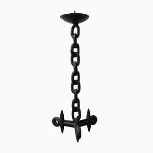 Brutalist Style Mid-Century Chain Candlestick
