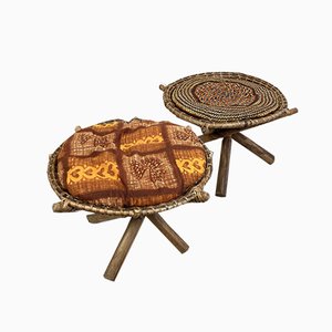 Vintage Kinderstühle aus Bambus & Holz, 1960er