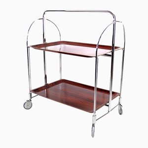 Mid-Century Foldable Serving Trolley from Bremshey Solingen, 1950s