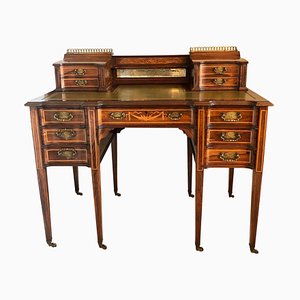 Freistehender antiker viktorianischer Schreibtisch von Maple & Co.