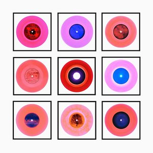 Vinyl Collection B Side Pop of Pink Installation, Pop Art Color Photography, 2016-2019