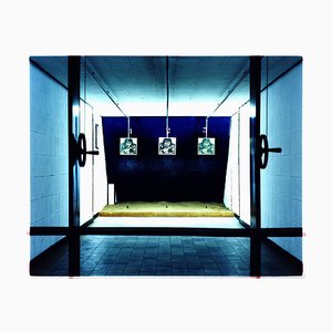 Shooting Alley, Ho Chi Minh City, Vietnam - Blue Color Photography 2016