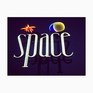 Space, Ibiza, the Balearic Islands Framed - Contemporary Color Sign Photography 2016