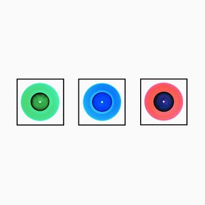 B Side Vinyl Collection, Medium Size Trio, Pop Art Color Print, 2014