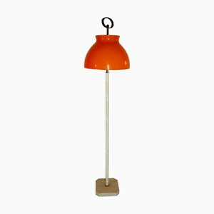 Lampadaire Vintage en Marbre et Verre Murano de Stilnovo, 1950s
