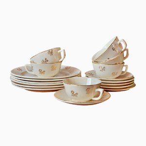 Tea Set from Badonviller, 1950s, Set of 18