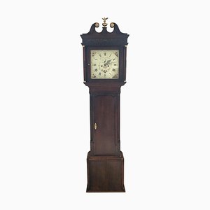 Antike George III Standuhr aus Eiche von John Kent, Manchester