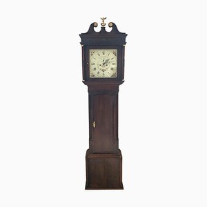 Reloj de caja alta George III antiguo de roble de John Kent, Manchester